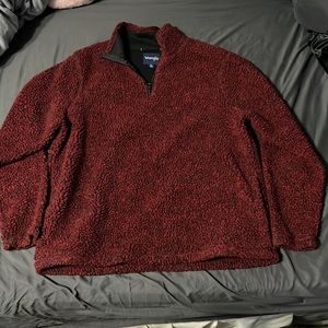 Men’s Wrangler Red/Black Three Quarter Zip Pull Over Size Medium